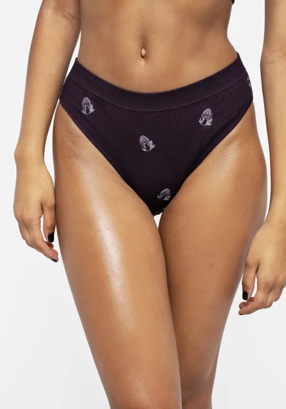 Spore Mushroom Embroidered Briefs sold by Disturbia