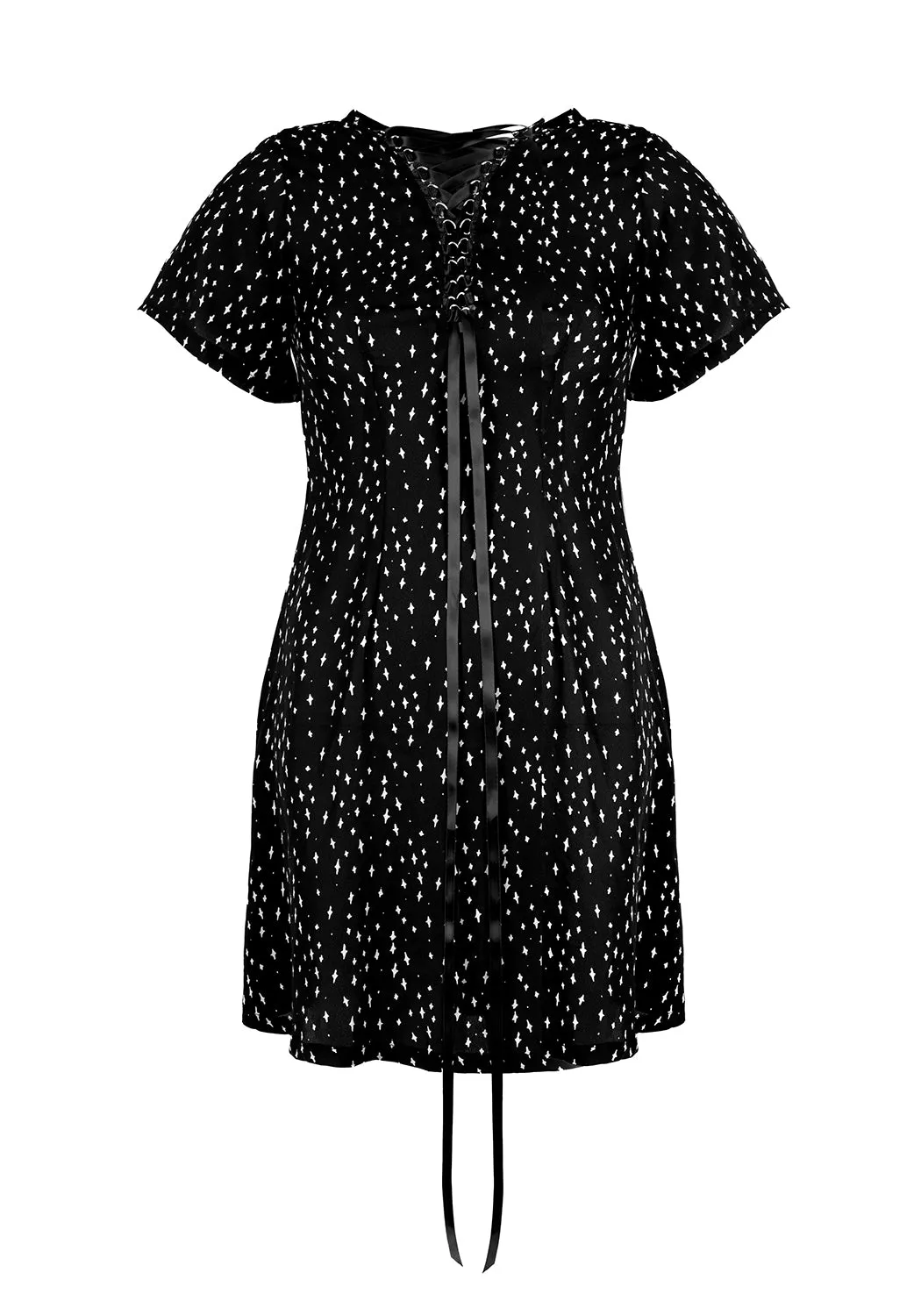 BLASPHEME LACE UP MINI DRESS sold by Disturbia product image thumbnail 5