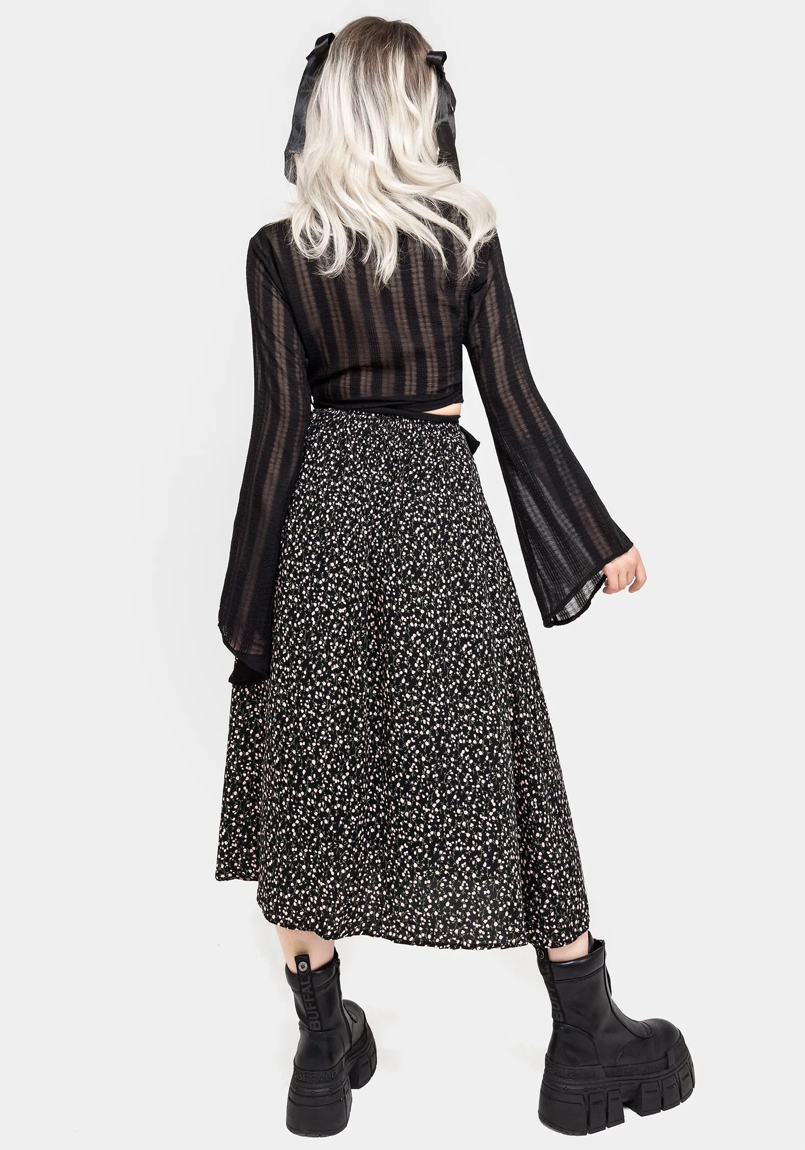Valley Midi Skirt With Split sold by Disturbia product image thumbnail 3