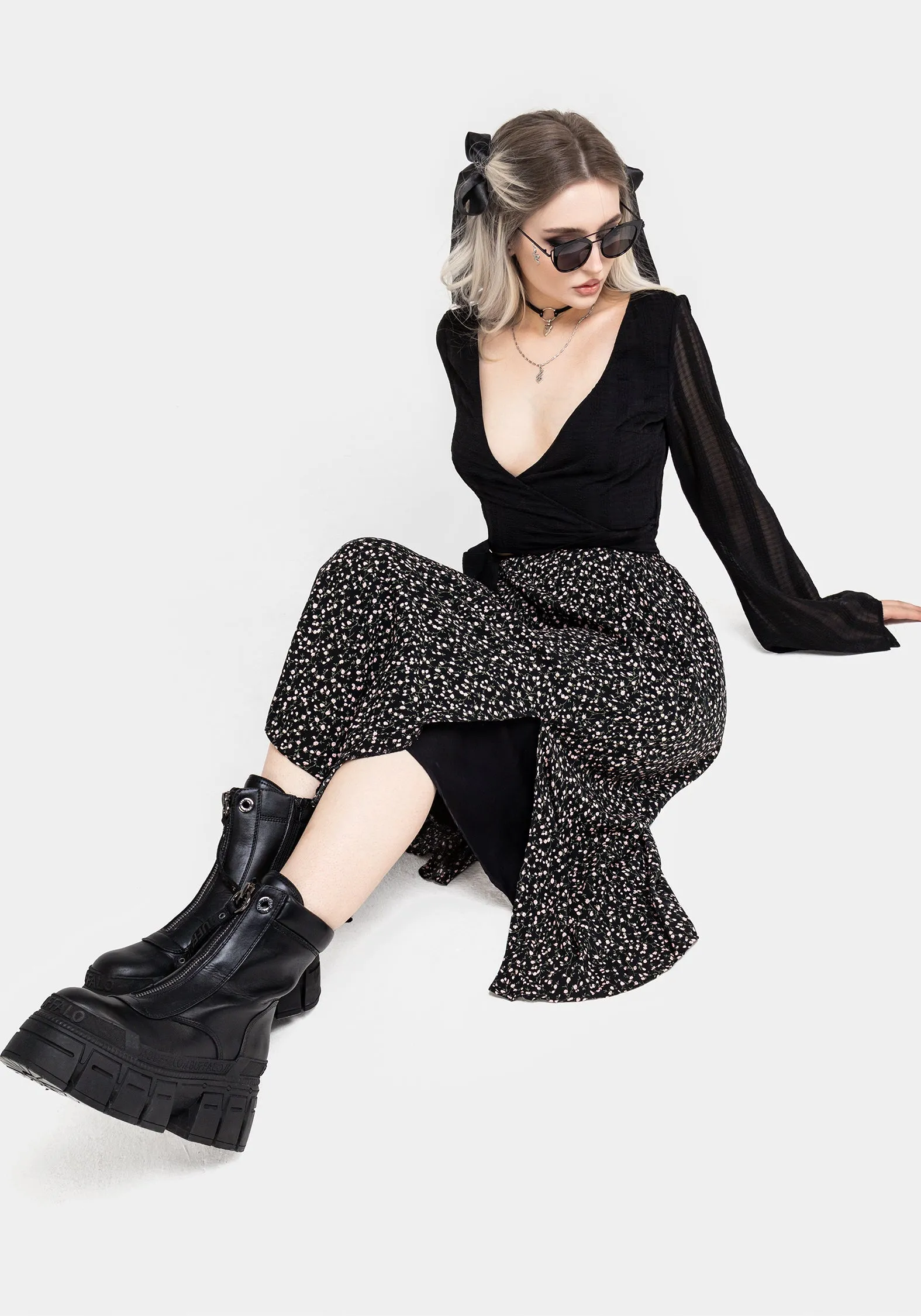 Valley Midi Skirt With Split sold by Disturbia product image thumbnail 5