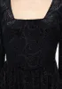 Sempre Velour Devore Corset Mini Dress with Neck Wrap sold by Disturbia