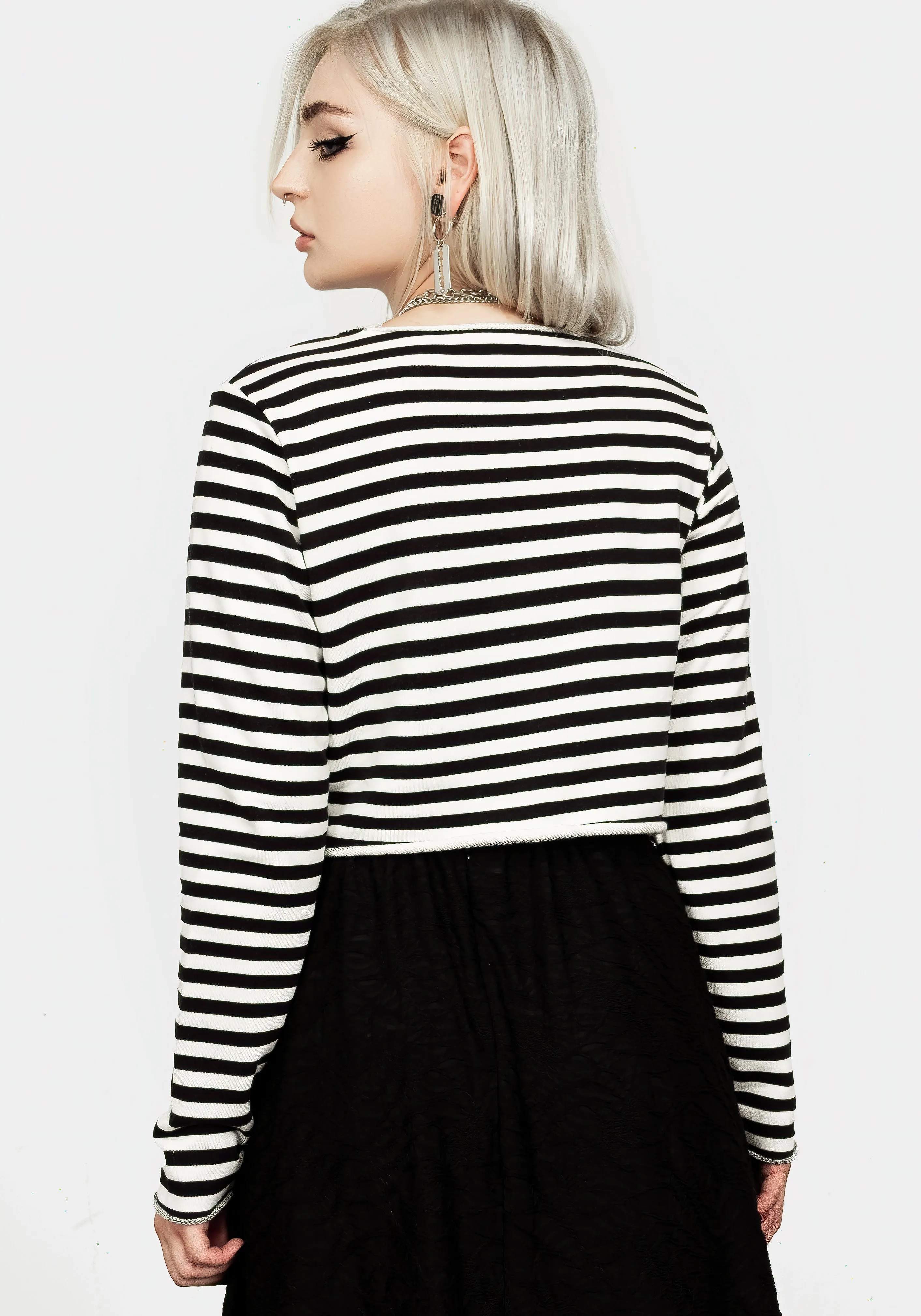 Chemical Crop Stripe Long Sleeve sold by Disturbia product image thumbnail 4