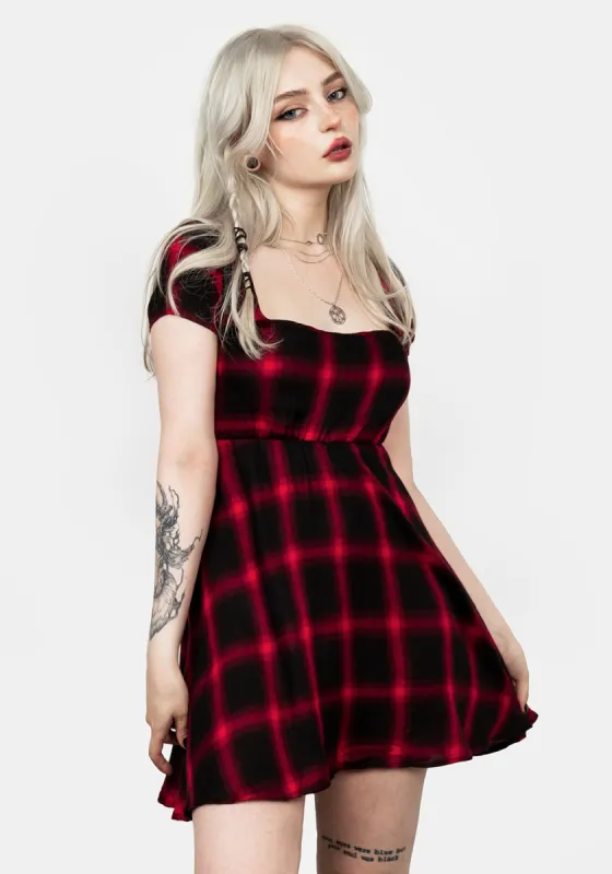 Pennyroyal Red Check Dress sold by Disturbia