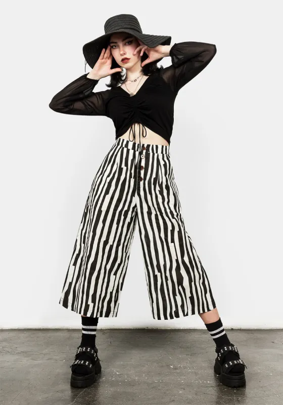 DARK WAVE CROP TROUSERS sold by Disturbia