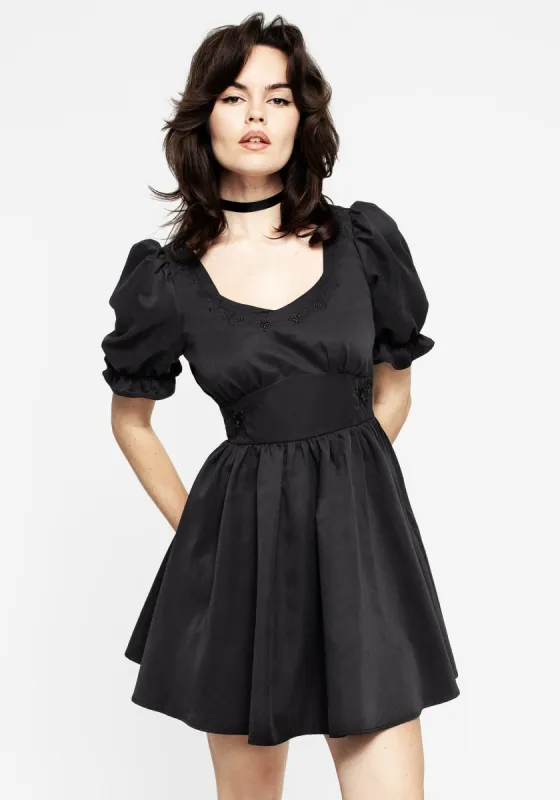 Gwendoline Embroidered Mini Dress sold by Disturbia