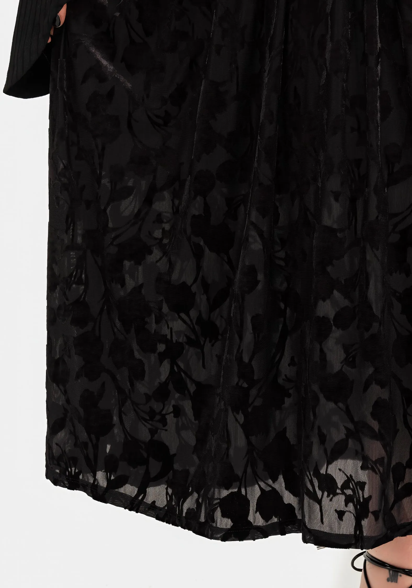 Ava Devoré Mesh Midi Skirt sold by Disturbia product image thumbnail 2