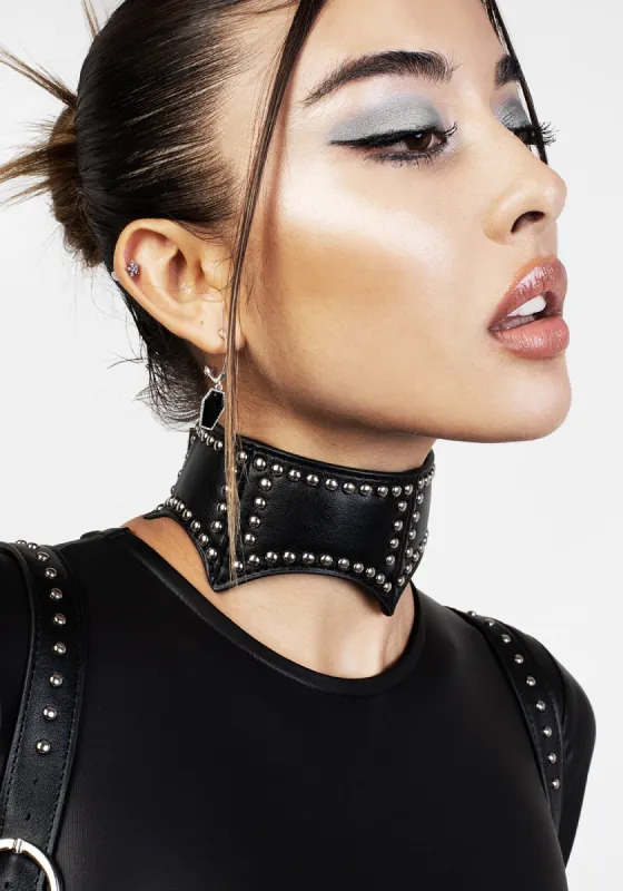 SELENE STUDDED CHOKER sold by Disturbia