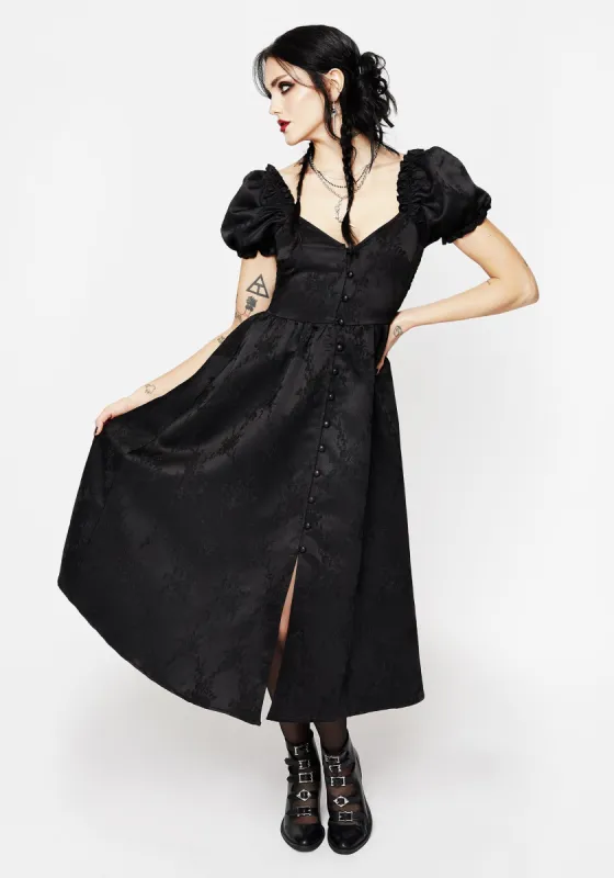 Sylvie Puff Sleeve Midi Dress sold by Disturbia