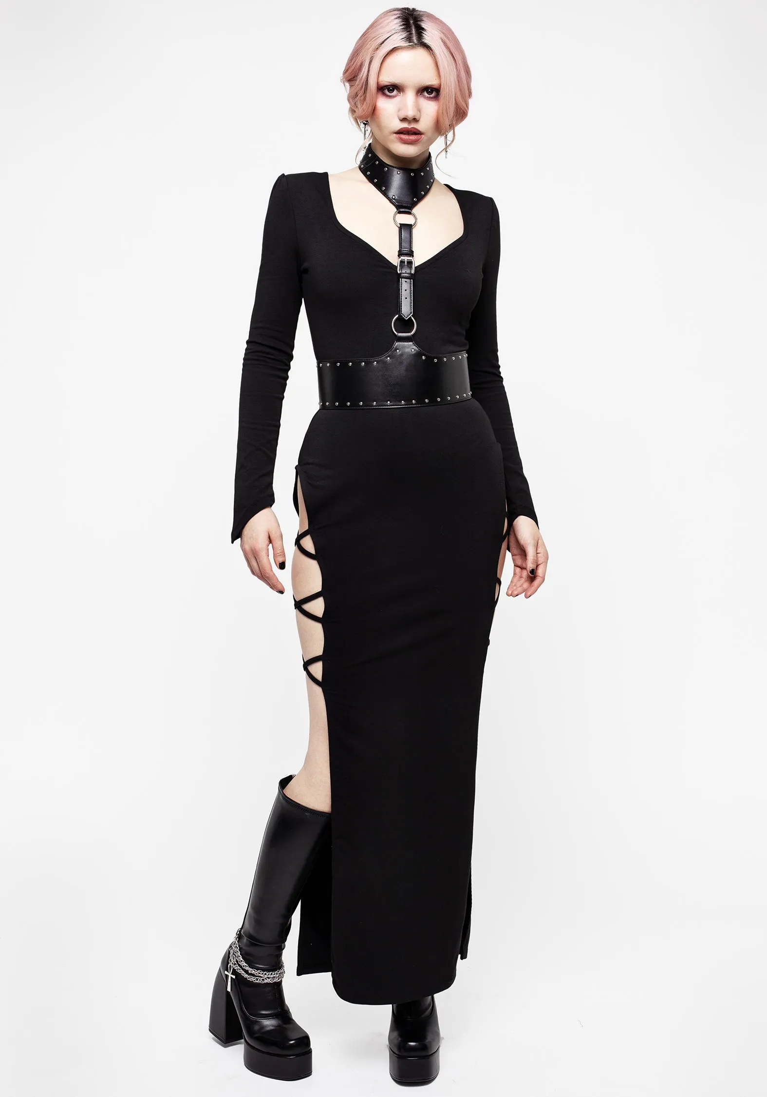Duchess Cut Out Maxi Dress sold by Disturbia product image thumbnail 5