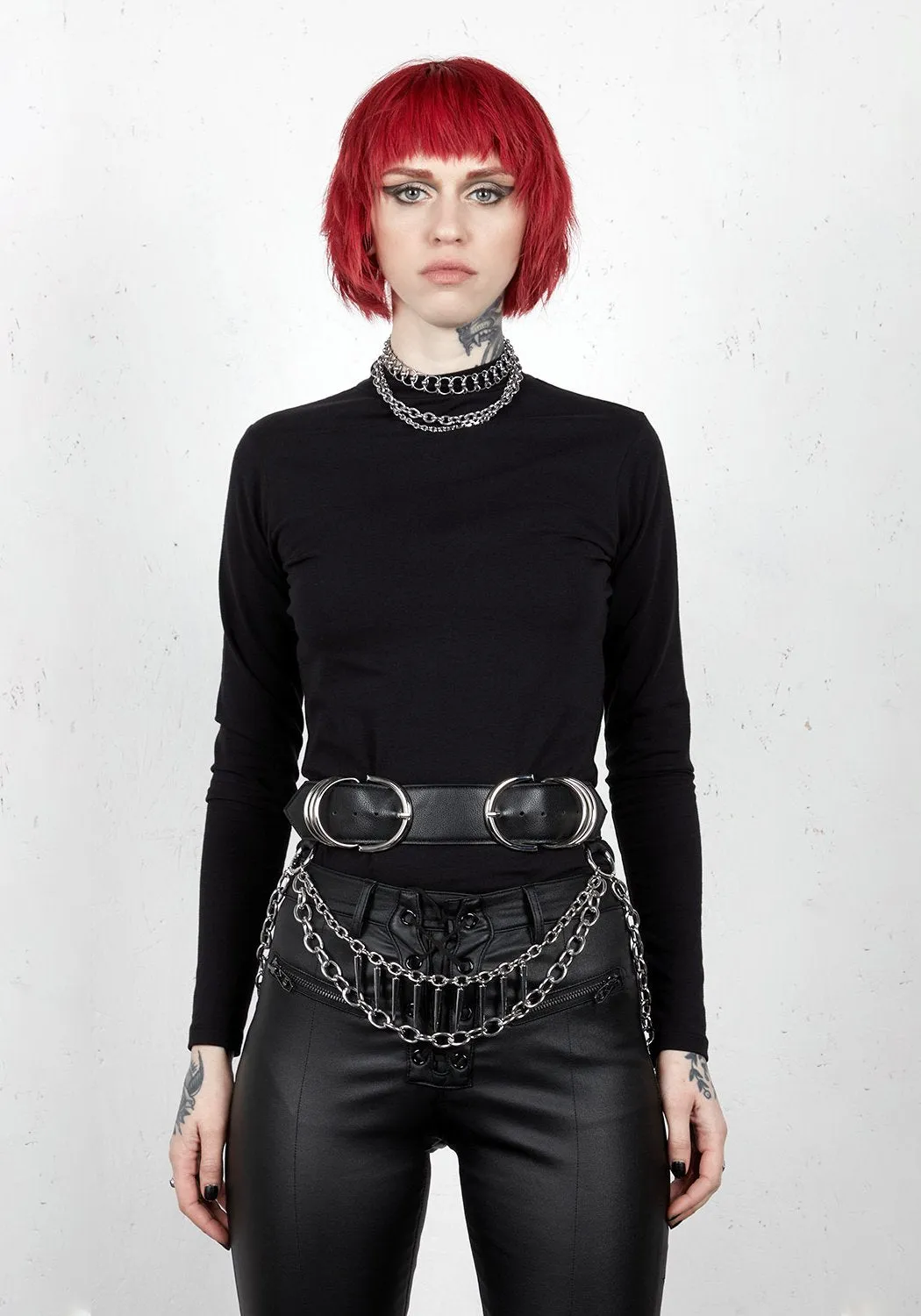 Damned Double Buckle Waist Belt sold by Disturbia product image thumbnail 3