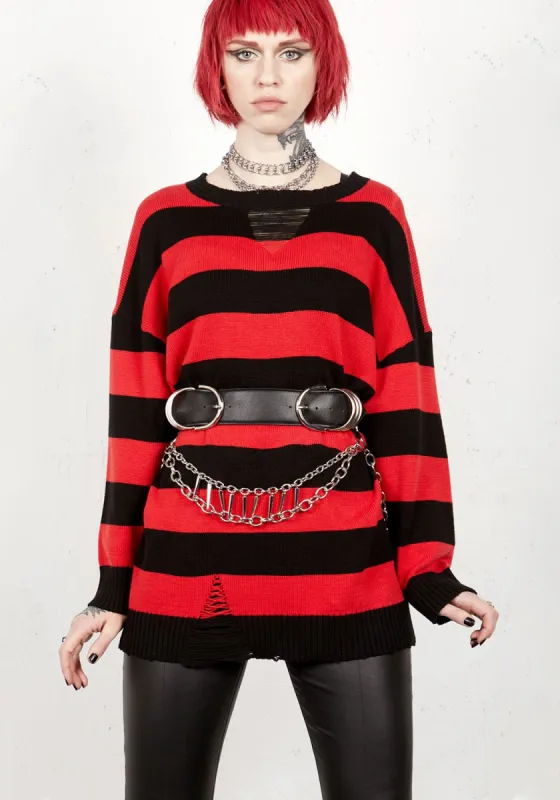 Damned Double Buckle Waist Belt sold by Disturbia