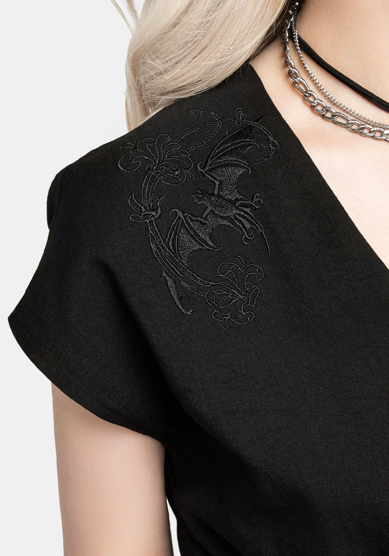 Vampyrum Embroidered Jumpsuit sold by Disturbia product image thumbnail 2