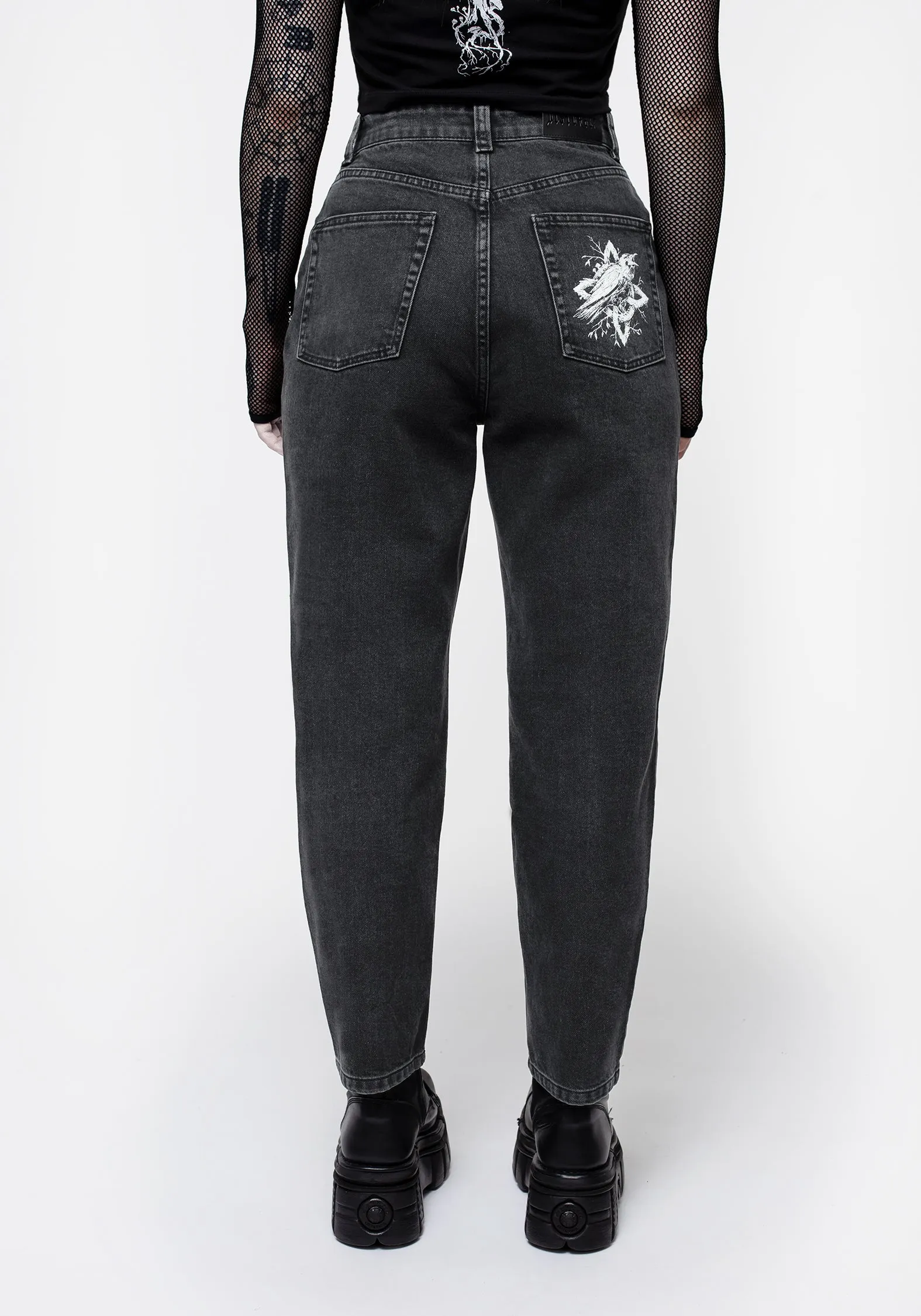 Korun Riddick Washed Mom Jeans sold by Disturbia product image thumbnail 4