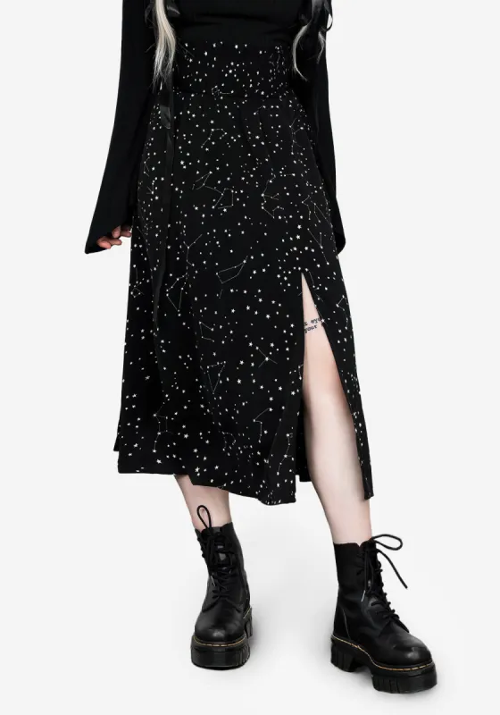Celestial Midaxi Skirt sold by Disturbia