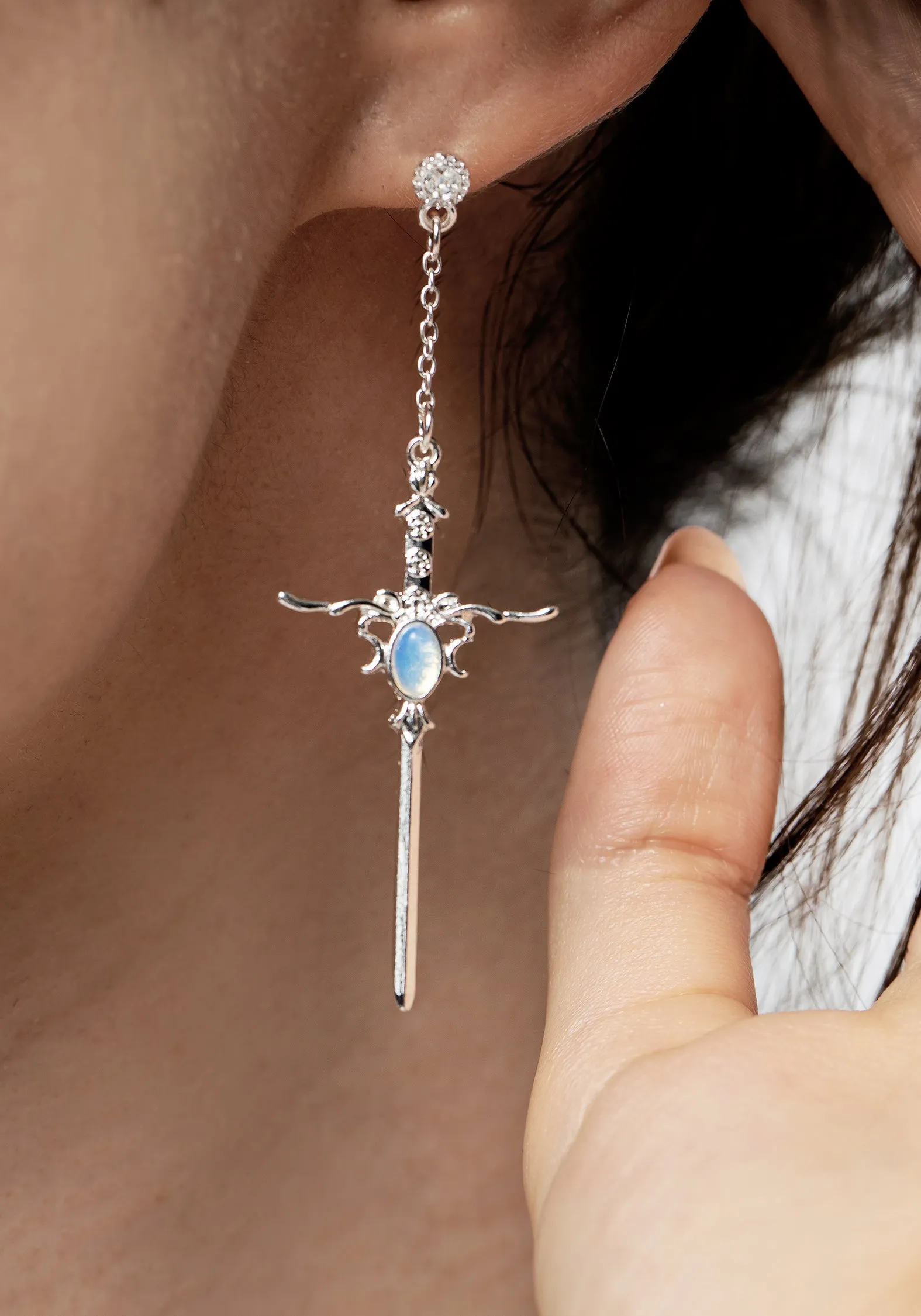 Galatine Opal Sword Earrings sold by Disturbia product image thumbnail 2