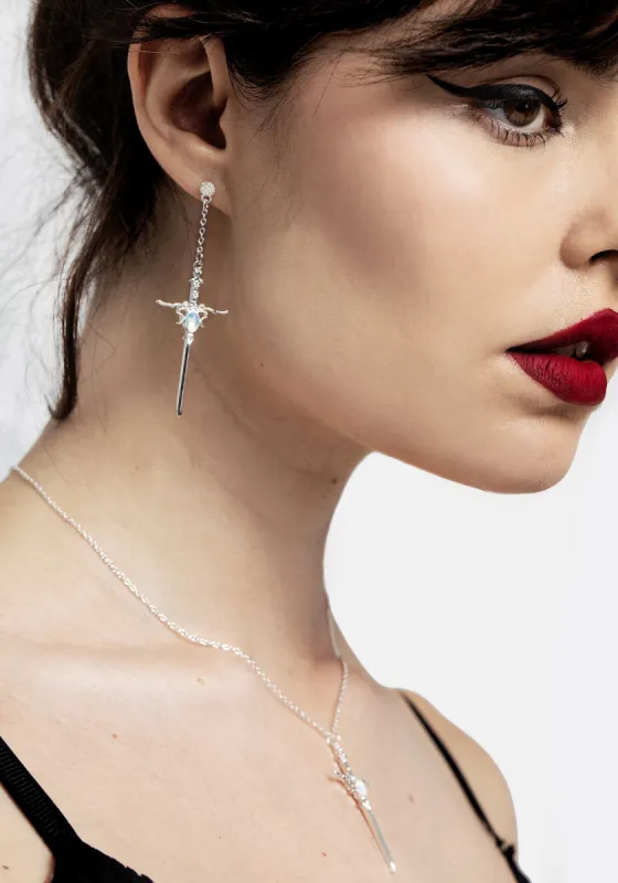 Galatine Opal Sword Earrings sold by Disturbia