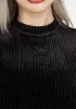 Rosaline Velour Rib Crop Top sold by Disturbia