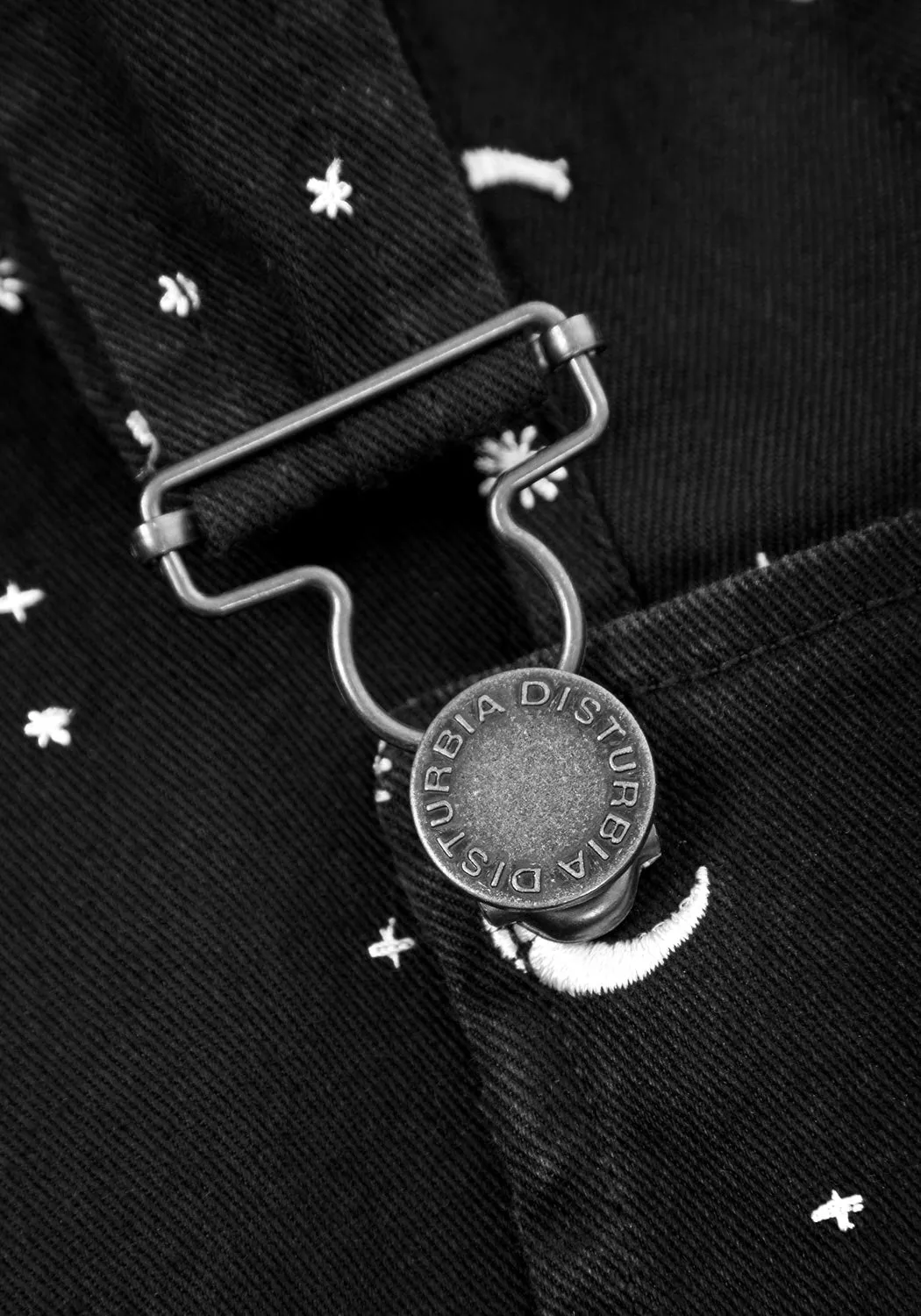 CELESTIAL EMBROIDERED DUNGAREES sold by Disturbia product image thumbnail 5