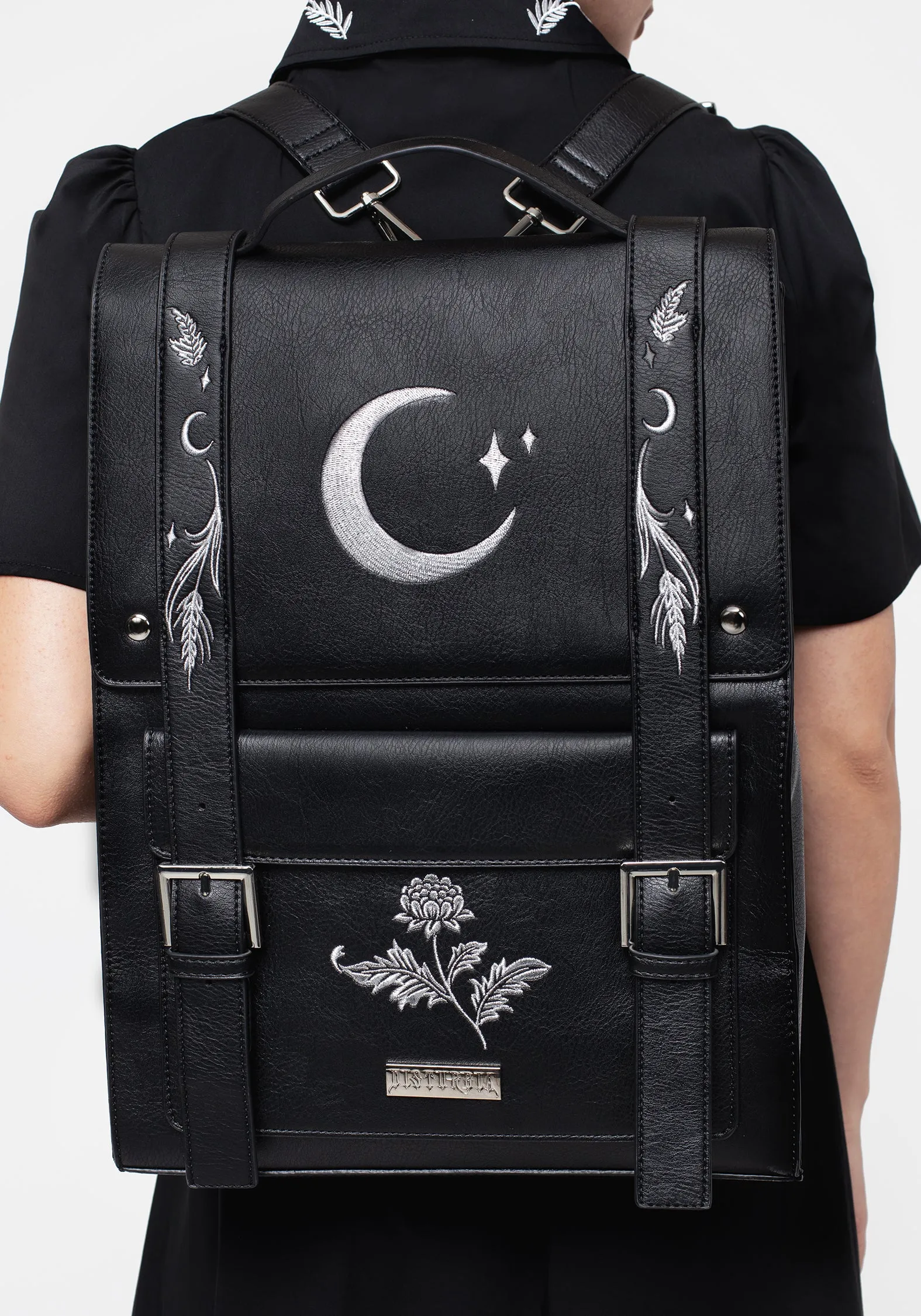 Aradia Embroidered Satchel Bag sold by Disturbia product image thumbnail 5