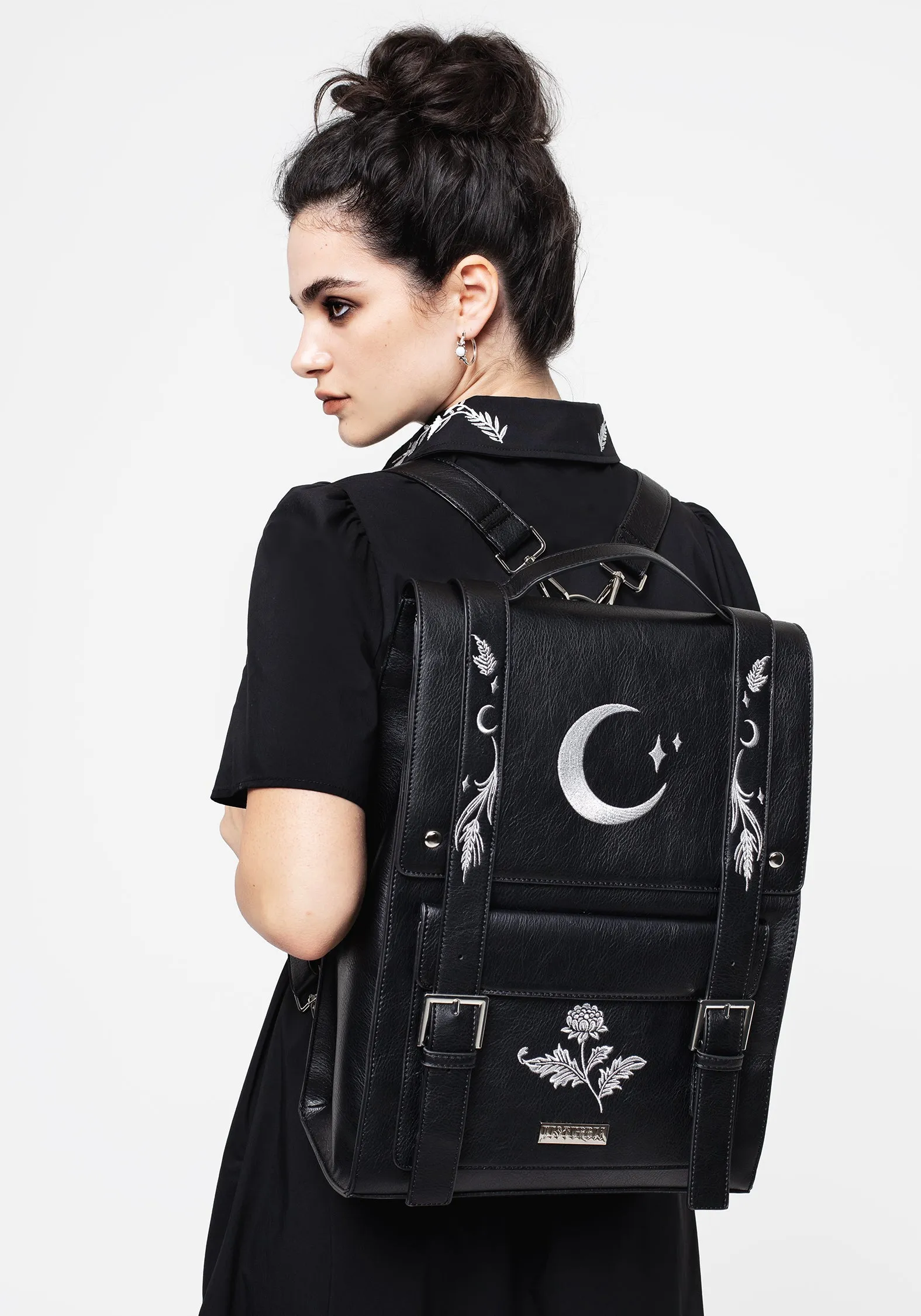 Aradia Embroidered Satchel Bag sold by Disturbia product image thumbnail 2