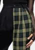 Mayflower Spliced Check High Waist Tapered Trousers sold by Disturbia