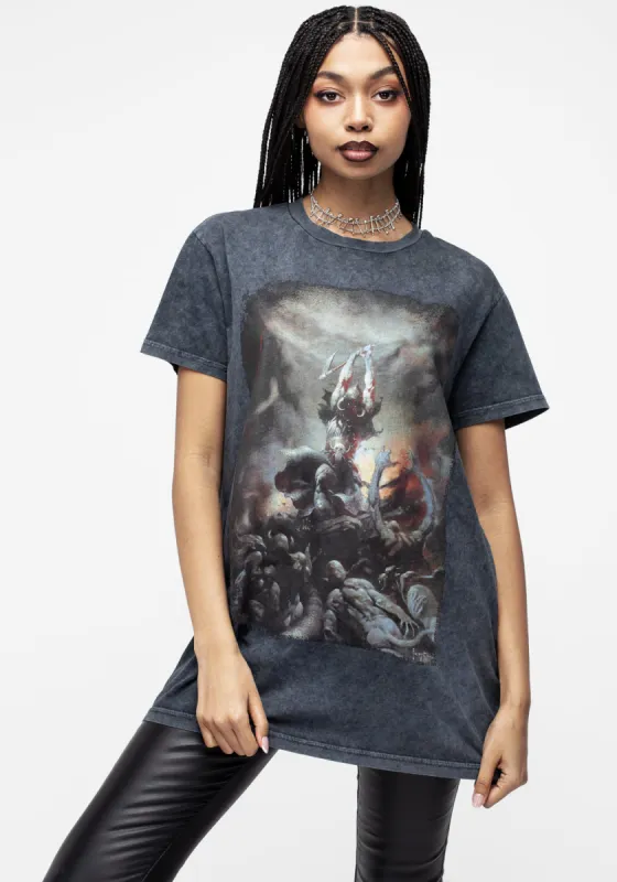 Frazetta Death Dealer 2 Short Sleeve T-Shirt sold by Disturbia