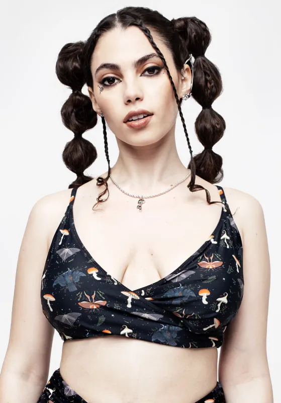 Luna Moth Twist Bikini Top sold by Disturbia