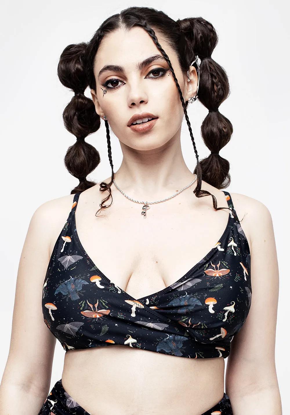 Luna Moth Twist Bikini Top sold by Disturbia