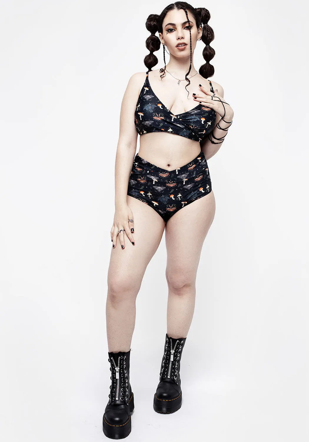 Luna Moth Twist Bikini Top sold by Disturbia product image thumbnail 4