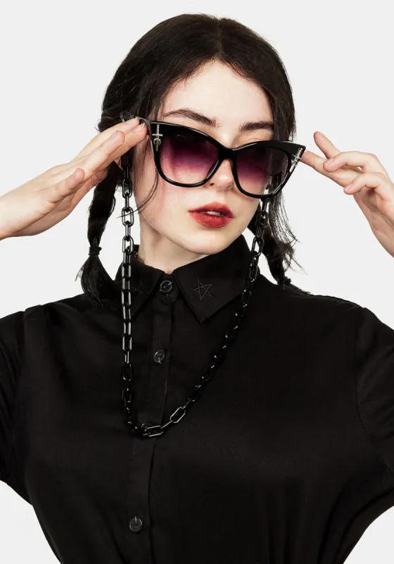 Dagger Cat Eye Sunglasses sold by Disturbia