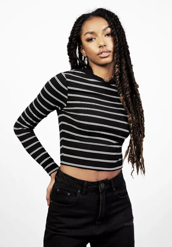 SLASH 90S STRIPE CROP TOP sold by Disturbia