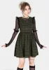 Sabine Check Mini Skater Dress sold by Disturbia