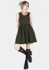 Sabine Check Mini Skater Dress sold by Disturbia