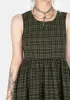 Sabine Check Mini Skater Dress sold by Disturbia