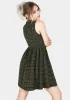 Sabine Check Mini Skater Dress sold by Disturbia