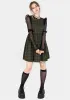 Sabine Check Mini Skater Dress sold by Disturbia