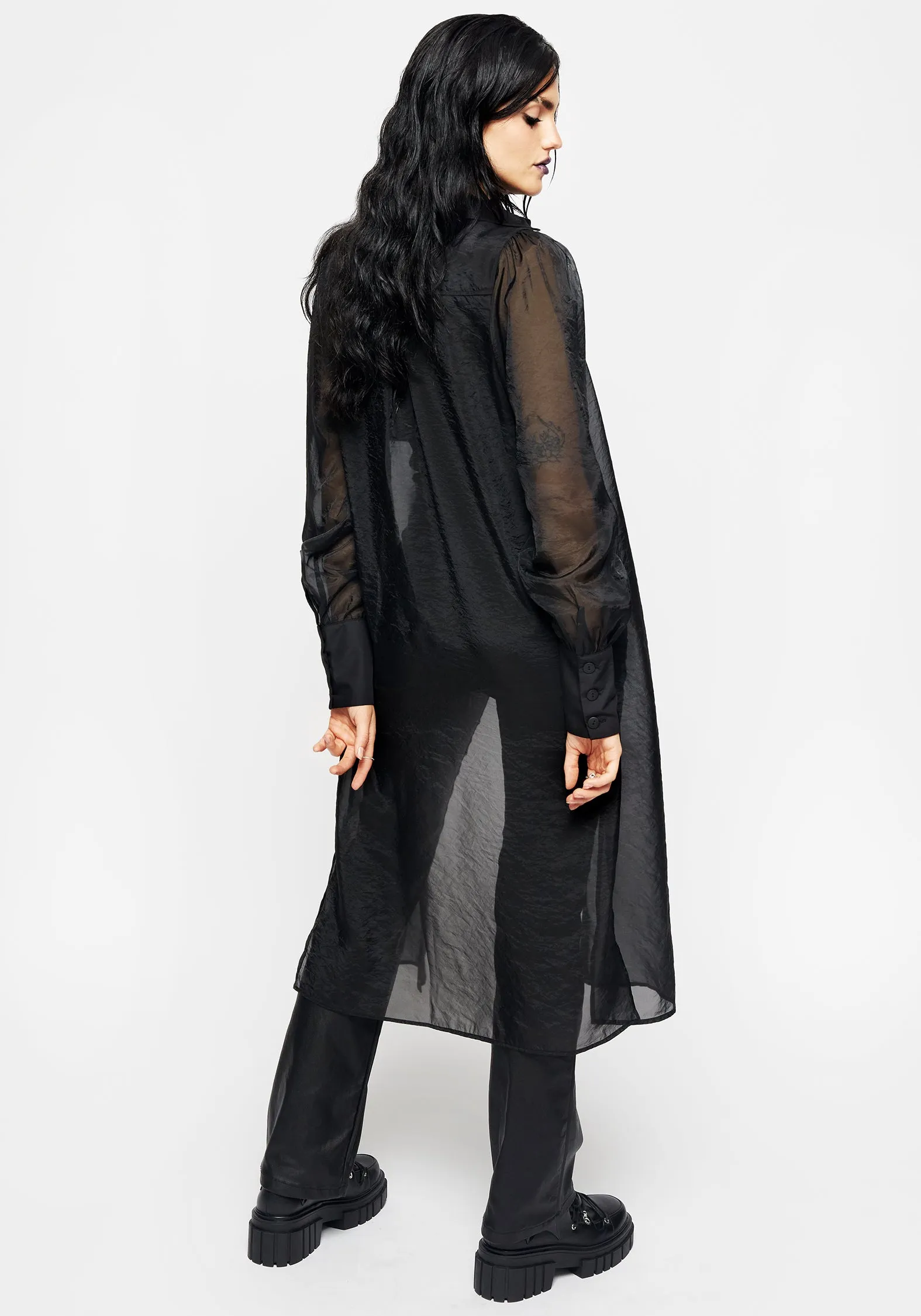 Loveless Midi Shirt Dress sold by Disturbia product image thumbnail 3