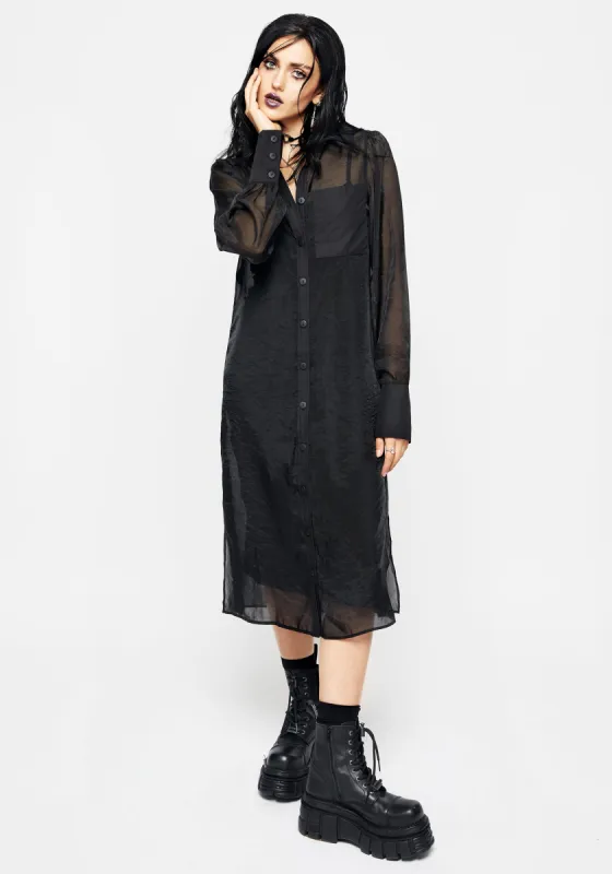 Loveless Midi Shirt Dress sold by Disturbia