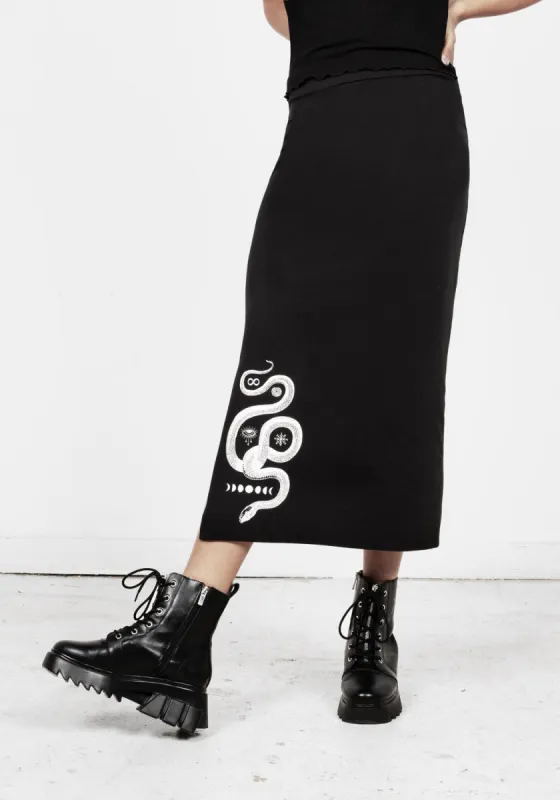 Infinitum Jersey Skirt sold by Disturbia