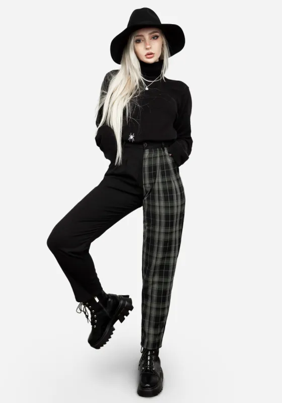 Checkmate High Waist Tapered Trousers sold by Disturbia