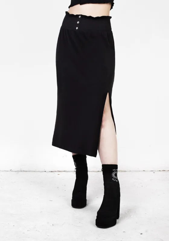 DOLLSOME JERSEY MIDI SKIRT sold by Disturbia