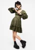 Arda Virago Sleeve Mini Dress sold by Disturbia