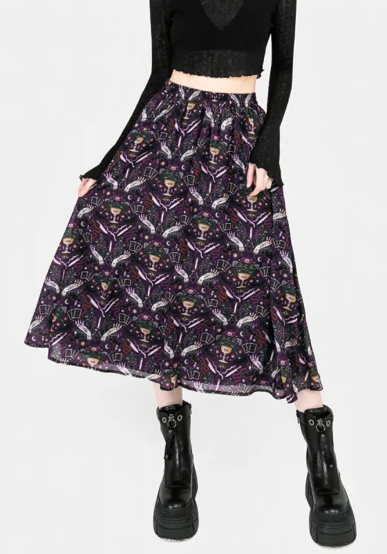 Modern Mystic Midi Skirt sold by Disturbia