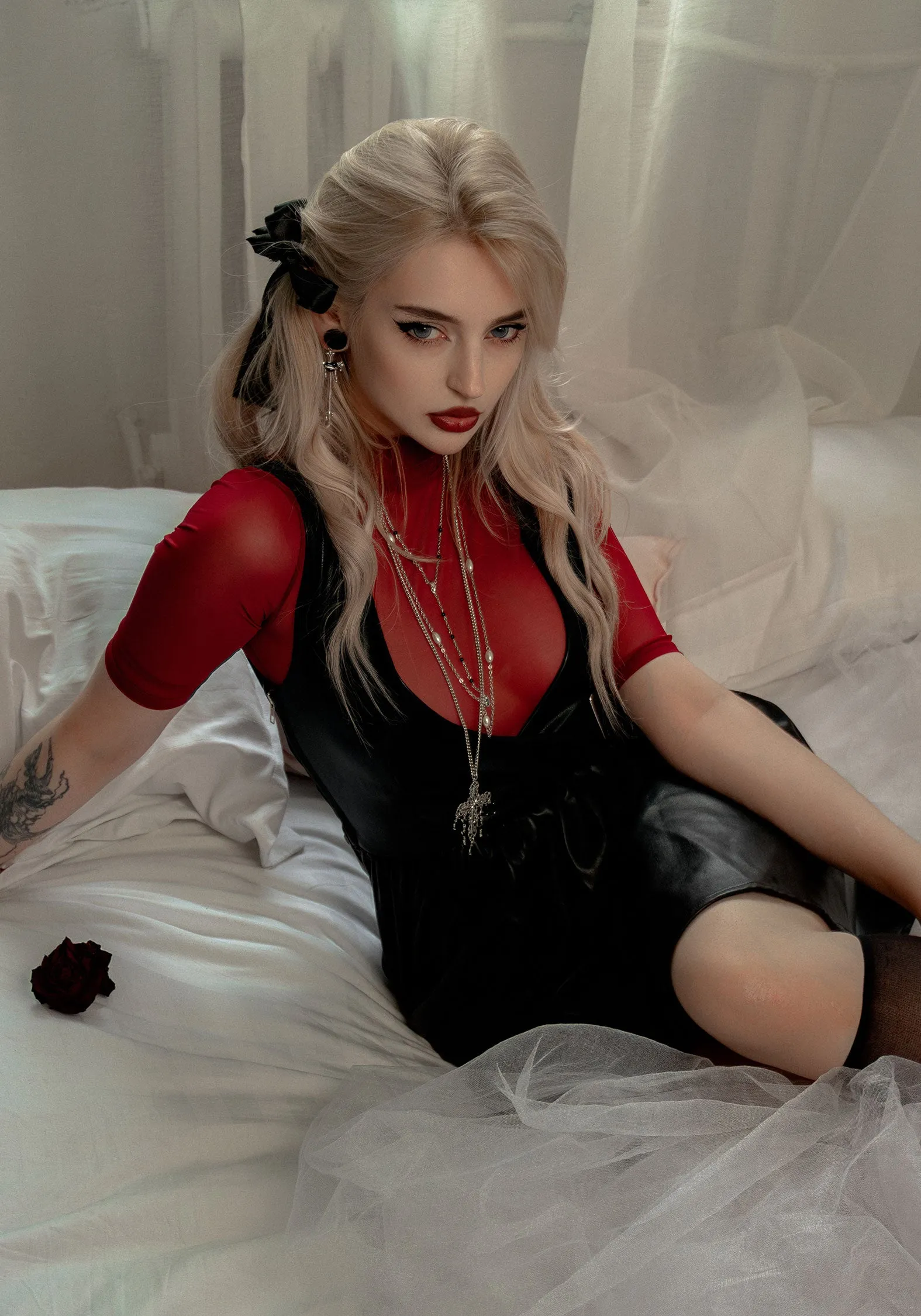 Opium Faux Leather Mini Dress sold by Disturbia product image thumbnail 2