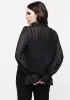 Evelyn Sheer Ruffle Blouse sold by Disturbia