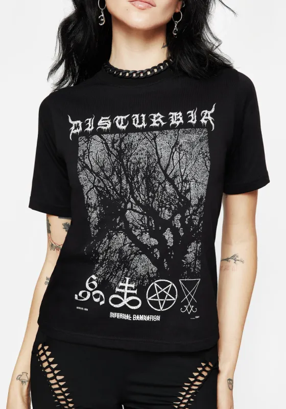 Infernal Graphic Print T-Shirt sold by Disturbia