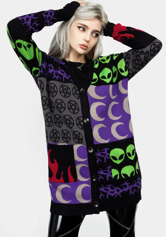 Illogical Oversized Cardigan sold by Disturbia