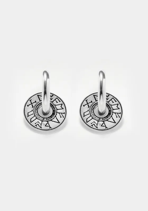 Runes Disk Earrings sold by Disturbia