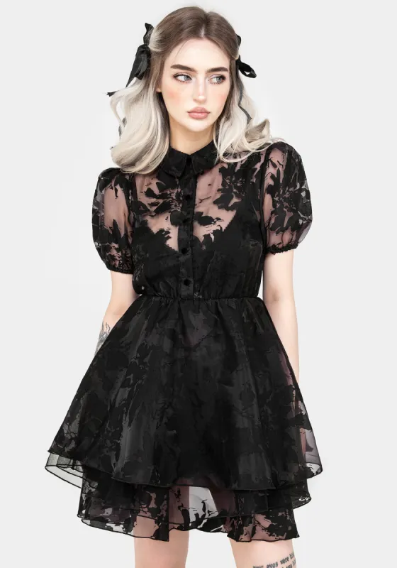 Spectre Layered Mini Shirt Dress sold by Disturbia