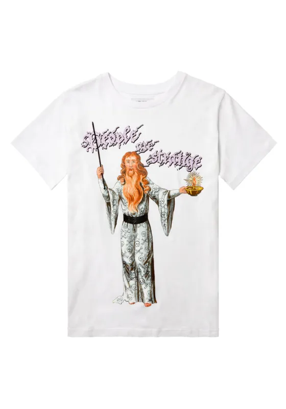 WIZARD WHITE UNISEX T-SHIRT sold by Disturbia